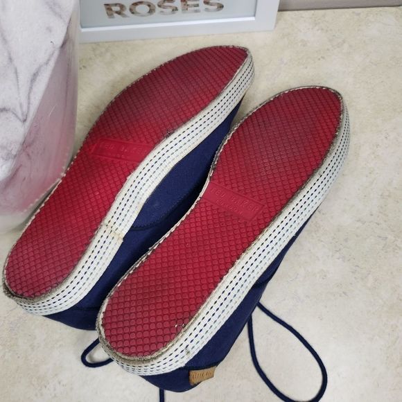 Ted Baker Tobii Canvas Sneaker Dark Blue Size 8 - Picture 7 of 8